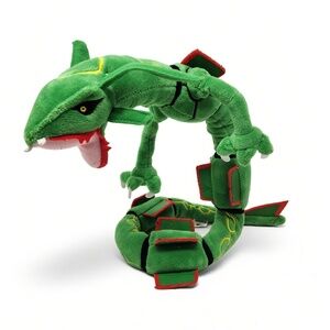 Pokemon Center Banpresto Rayquaza Plush 33 inch Wire Posable Dragon Toy Japan